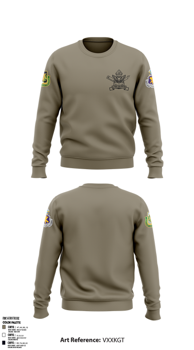4th/104th BN (CA/PO) 7380170 Crew Neck Sweatshirt - 2