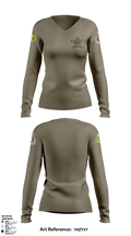4th/104th BN (CA/PO) 7380170 Women's Long Sleeve V-neck Shirt - 2