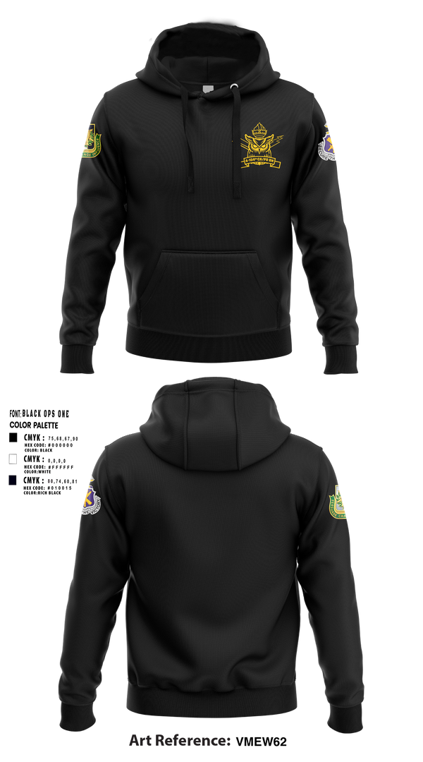 4th/104th BN (CA/PO) 7380170 Hoodie - 1