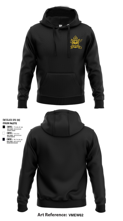 4th/104th BN (CA/PO) 7380170 Hoodie - 3