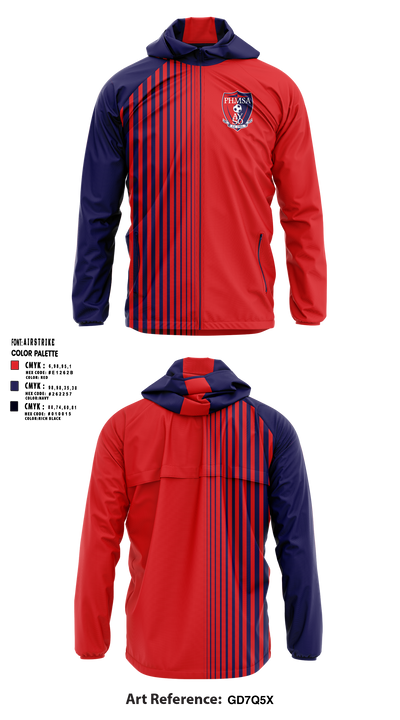 Pleasant Hill Martinez Soccer Association 68126341 Windbreaker - 1