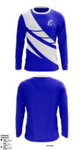 Cumberland Jr. Clippers Football & Cheer 71930155 Long Sleeve Performance Shirt 2