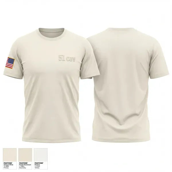 Old School Cotton Feel Shirt, 5-1 cav, Army, Teamtime, Team time, sublimation, custom sports apparel, team uniforms, spirit wear, spiritwear, sports uniforms, custom shirts, team store, custom team store, fundraiser sports, apparel fundraiser