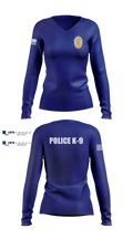 Key West Police Department 73873971 Women's Long Sleeve V-neck Shirt - 1