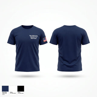 Old School Cotton Feel Shirt, West Wilmerding Volunteer Fire Department, Fire Department, Teamtime, Team time, sublimation, custom sports apparel, team uniforms, spirit wear, spiritwear, sports uniforms, custom shirts, team store, custom team store, fundraiser sports, apparel fundraiser