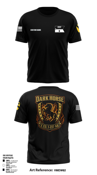 Echo Company, 1-227 AB, 1ACB, 1CD 36201822 Short Sleeve Performance Shirt - 4