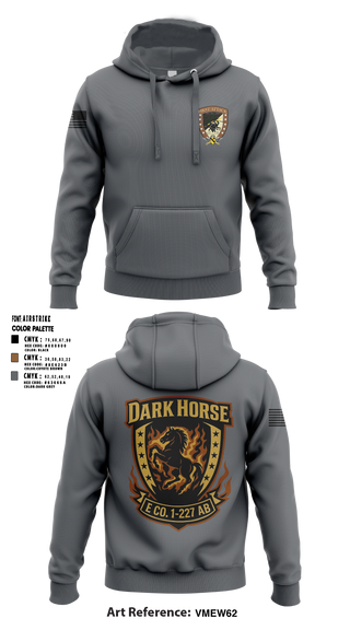 Echo Company, 1-227 AB, 1ACB, 1CD 36201822 Hoodie - 3