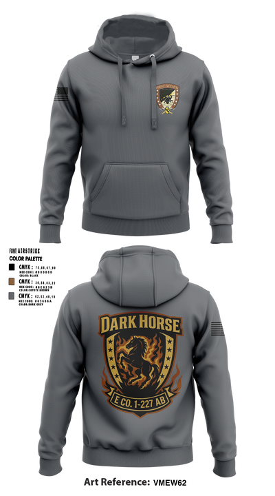 Echo Company, 1-227 AB, 1ACB, 1CD 36201822 Hoodie - 3