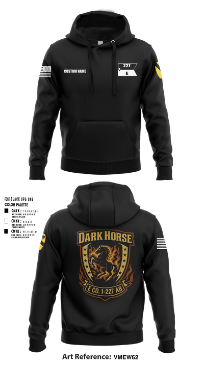 Echo Company, 1-227 AB, 1ACB, 1CD 36201822 Hoodie -4