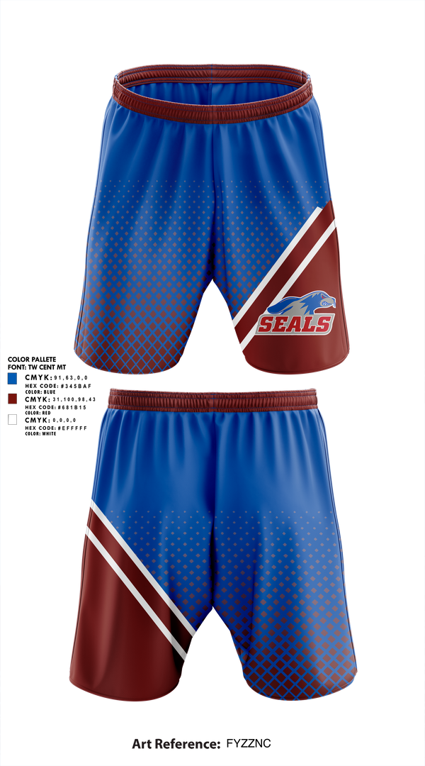 Selinsgrove Area Youth Football League 93398584 Athletic Shorts With Pockets - 1