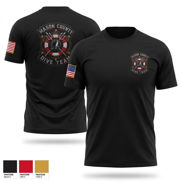 Short Sleeve Performance Shirt, Mason County Sheriffs Office Dive Team, Police, Teamtime, Team time, sublimation, custom sports apparel, team uniforms, spirit wear, spiritwear, sports uniforms, custom shirts, team store, custom team store, fundraiser sports, apparel fundraiser