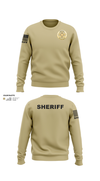 Crew Neck Sweatshirt, Susquehanna County Sheriff, Police, Teamtime, Team time, sublimation, custom sports apparel, team uniforms, spirit wear, spiritwear, sports uniforms, custom shirts, team store, custom team store, fundraiser sports, apparel fundraiser
