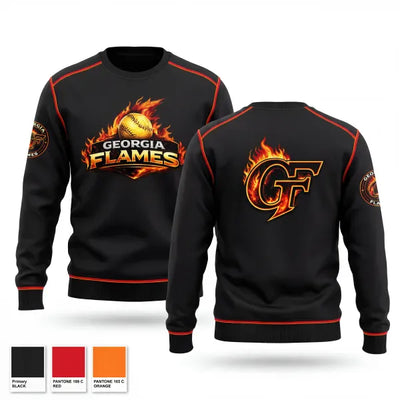 Georgia Flames 97839572 Crew Neck Sweatshirt - 1