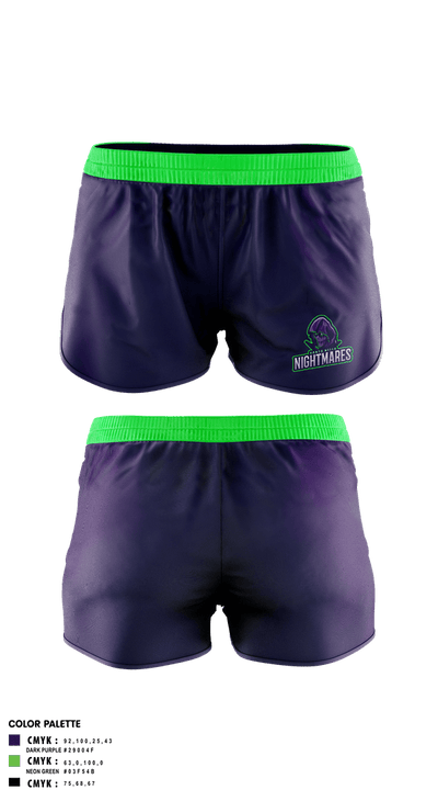 Santa Nella Nightmares 11102298 Women's Shorts - 2
