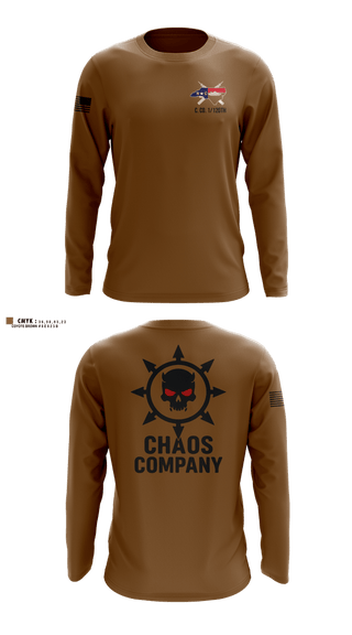 Long Sleeve Performance Shirt, C. Co. 1-120 3rd PLT, Army, Teamtime, Team time, sublimation, custom sports apparel, team uniforms, spirit wear, spiritwear, sports uniforms, custom shirts, team store, custom team store, fundraiser sports, apparel fundraiser