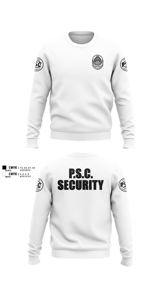 Crew Neck Sweatshirt, Security, Police, Teamtime, Team time, sublimation, custom sports apparel, team uniforms, spirit wear, spiritwear, sports uniforms, custom shirts, team store, custom team store, fundraiser sports, apparel fundraiser