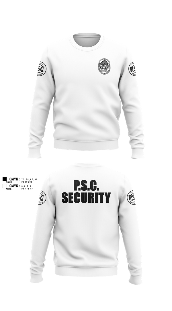 Crew Neck Sweatshirt, Security, Police, Teamtime, Team time, sublimation, custom sports apparel, team uniforms, spirit wear, spiritwear, sports uniforms, custom shirts, team store, custom team store, fundraiser sports, apparel fundraiser