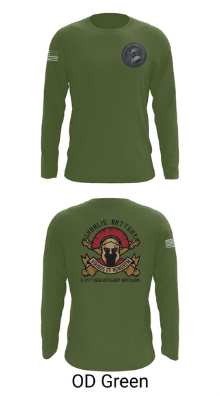 Long Sleeve Performance Shirt, Charlie Battery 2-114th FA, , Teamtime, Team time, sublimation, custom sports apparel, team uniforms, spirit wear, spiritwear, sports uniforms, custom shirts, team store, custom team store, fundraiser sports, apparel fundraiser