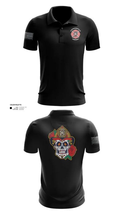 Carpentersville Fire Department 52158463 Short Sleeve Performance Polo - 21