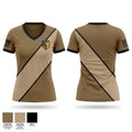 142d Military Police Brigade Women's Short Sleeve V-neck Shirt - 1