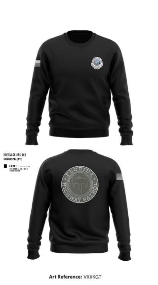 Crew Neck Sweatshirt, Florida Highway Patrol, , Teamtime, Team time, sublimation, custom sports apparel, team uniforms, spirit wear, spiritwear, sports uniforms, custom shirts, team store, custom team store, fundraiser sports, apparel fundraiser