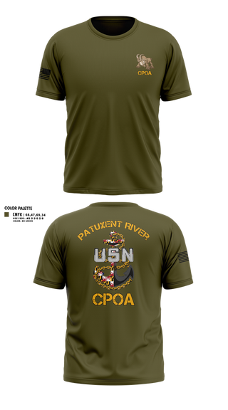 Short Sleeve Performance Shirt, Patuxent River CPOA, Navy, Teamtime, Team time, sublimation, custom sports apparel, team uniforms, spirit wear, spiritwear, sports uniforms, custom shirts, team store, custom team store, fundraiser sports, apparel fundraiser