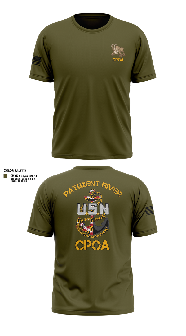 Patuxent River CPOA 33196996 Old School Cotton Feel Shirt - 3