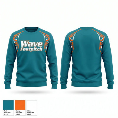 Wave Fastpitch Crew Neck Sweatshirt - 2