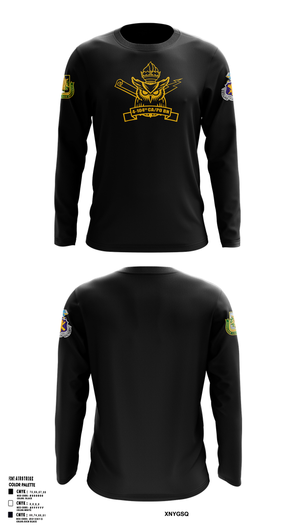Long Sleeve Performance Shirt, 4th/104th BN (CA/PO), , Teamtime, Team time, sublimation, custom sports apparel, team uniforms, spirit wear, spiritwear, sports uniforms, custom shirts, team store, custom team store, fundraiser sports, apparel fundraiser