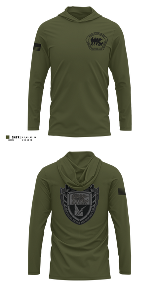 Long Sleeve Performance Shirt with hood, STAR Team, Police, Teamtime, Team time, sublimation, custom sports apparel, team uniforms, spirit wear, spiritwear, sports uniforms, custom shirts, team store, custom team store, fundraiser sports, apparel fundraiser