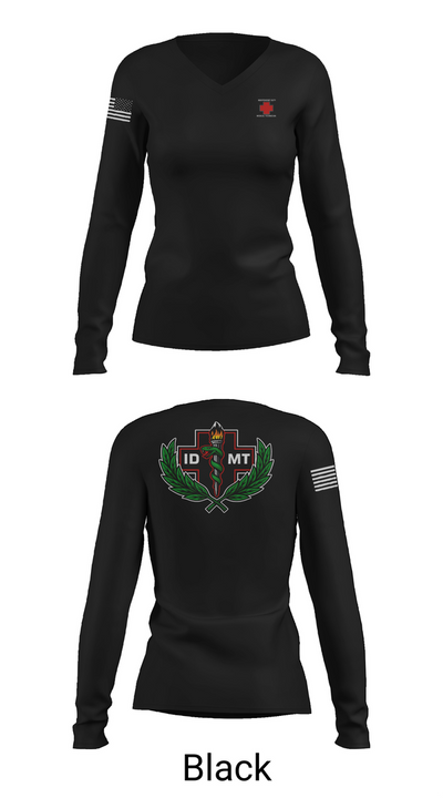 IDMTs 71442140 Women's Long Sleeve V-neck Shirt - 37
