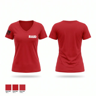 Womens Short Sleeve Vneck Shirt, RAID, Army, Teamtime, Team time, sublimation, custom sports apparel, team uniforms, spirit wear, spiritwear, sports uniforms, custom shirts, team store, custom team store, fundraiser sports, apparel fundraiser