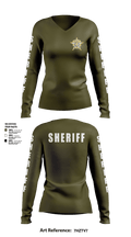 SHERIFF 91932219 Women's Long Sleeve V-neck Shirt - 10