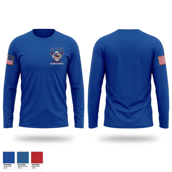 Long Sleeve Performance Shirt, Clymer Volunteer Fire Company #1, Fire Department, Teamtime, Team time, sublimation, custom sports apparel, team uniforms, spirit wear, spiritwear, sports uniforms, custom shirts, team store, custom team store, fundraiser sports, apparel fundraiser