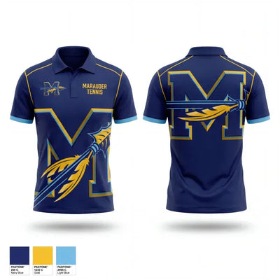 Monache High School Tennis 60800672 Short Sleeve Performance Polo - 1