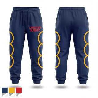 Sweatpants, Lassiter NJROTC, Navy, Teamtime, Team time, sublimation, custom sports apparel, team uniforms, spirit wear, spiritwear, sports uniforms, custom shirts, team store, custom team store, fundraiser sports, apparel fundraiser