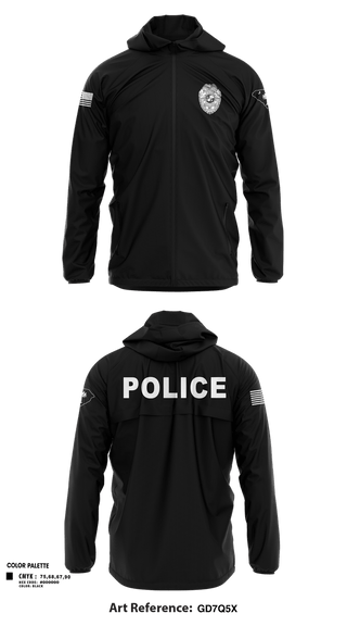 Windbreaker, Bluffton PD, , Teamtime, Team time, sublimation, custom sports apparel, team uniforms, spirit wear, spiritwear, sports uniforms, custom shirts, team store, custom team store, fundraiser sports, apparel fundraiser