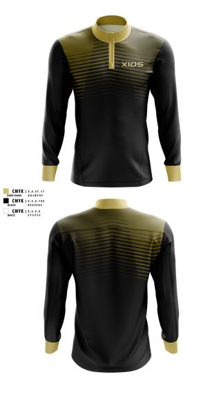 Quarter Zip Jacket, XIOS Strength & ConditioningXIOS Strength & Conditioning, Spirit Store, Teamtime, Team time, sublimation, custom sports apparel, team uniforms, spirit wear, spiritwear, sports uniforms, custom shirts, team store, custom team store, fundraiser sports, apparel fundraiser