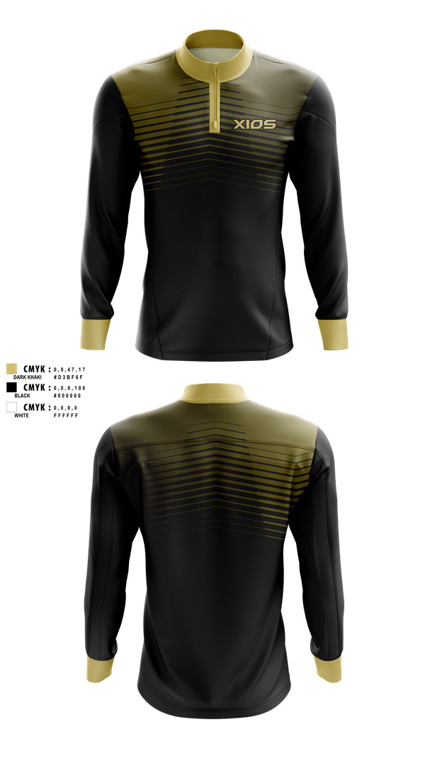 Quarter Zip Jacket, XIOS Strength & ConditioningXIOS Strength & Conditioning, Spirit Store, Teamtime, Team time, sublimation, custom sports apparel, team uniforms, spirit wear, spiritwear, sports uniforms, custom shirts, team store, custom team store, fundraiser sports, apparel fundraiser
