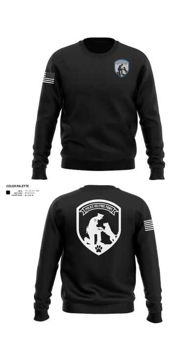 Police Helping Paws 66972550 Crew Neck Sweatshirt - 40
