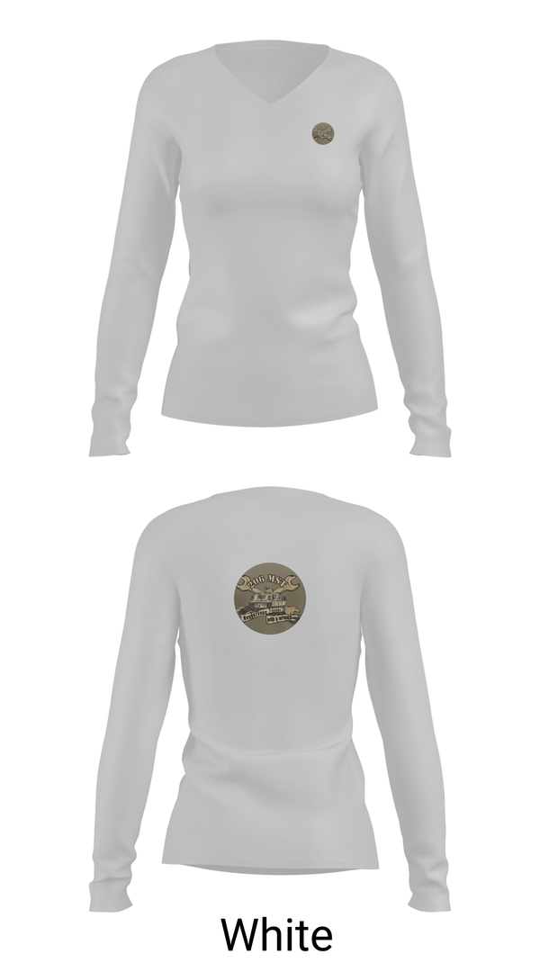 Womens Long Sleeve Vneck Shirt, 206th MST, Army, Teamtime, Team time, sublimation, custom sports apparel, team uniforms, spirit wear, spiritwear, sports uniforms, custom shirts, team store, custom team store, fundraiser sports, apparel fundraiser
