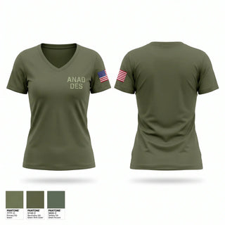 Womens Short Sleeve Vneck Shirt, ANAD DES, Police, Teamtime, Team time, sublimation, custom sports apparel, team uniforms, spirit wear, spiritwear, sports uniforms, custom shirts, team store, custom team store, fundraiser sports, apparel fundraiser