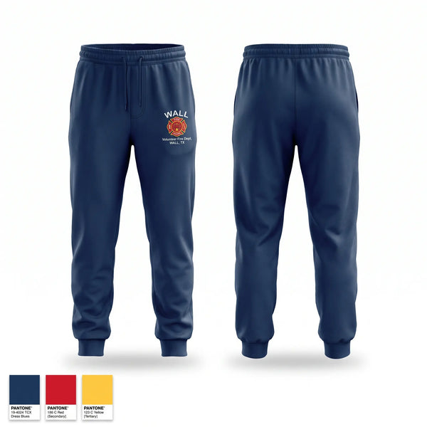 Sweatpants, Wall Volunteer Fire Department, Fire Department, Teamtime, Team time, sublimation, custom sports apparel, team uniforms, spirit wear, spiritwear, sports uniforms, custom shirts, team store, custom team store, fundraiser sports, apparel fundraiser