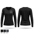 Emergency services unit Women's Long Sleeve V-neck Shirt - 1