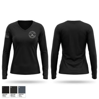 Womens Long Sleeve Vneck Shirt, Emergency services unit, Police, Teamtime, Team time, sublimation, custom sports apparel, team uniforms, spirit wear, spiritwear, sports uniforms, custom shirts, team store, custom team store, fundraiser sports, apparel fundraiser