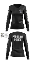 Papillion Police Department 67214672 Women's Long Sleeve V-neck Shirt - 105