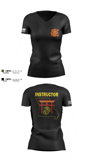 Womens Short Sleeve Vneck Shirt, MARCOR DET FLW, , Teamtime, Team time, sublimation, custom sports apparel, team uniforms, spirit wear, spiritwear, sports uniforms, custom shirts, team store, custom team store, fundraiser sports, apparel fundraiser