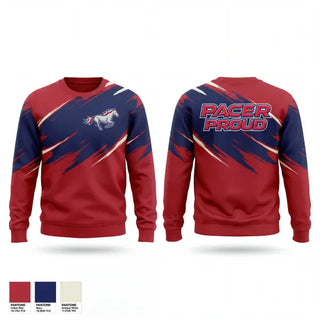Crew Neck Sweatshirt, Plaza Park, Track & Field, Teamtime, Team time, sublimation, custom sports apparel, team uniforms, spirit wear, spiritwear, sports uniforms, custom shirts, team store, custom team store, fundraiser sports, apparel fundraiser