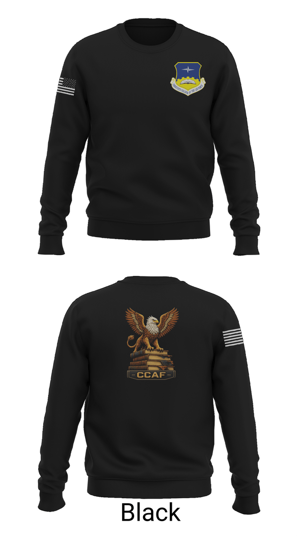 Crew Neck Sweatshirt, CCAF, Air Force, Teamtime, Team time, sublimation, custom sports apparel, team uniforms, spirit wear, spiritwear, sports uniforms, custom shirts, team store, custom team store, fundraiser sports, apparel fundraiser