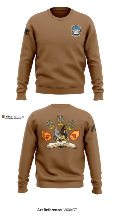 Crew Neck Sweatshirt, CNATT Unit North Island, Navy, Teamtime, Team time, sublimation, custom sports apparel, team uniforms, spirit wear, spiritwear, sports uniforms, custom shirts, team store, custom team store, fundraiser sports, apparel fundraiser